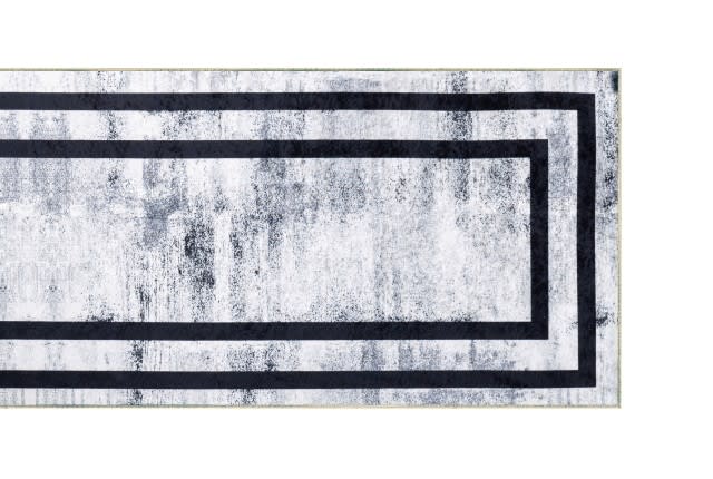 سجاد ممرات عازل للماء من أرمادا - ( 80 × 300 ) - أبيض و رمادي و أسود