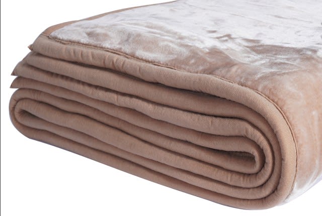 Feature Soft Blanket 2 Ply - 1 PC King Brown