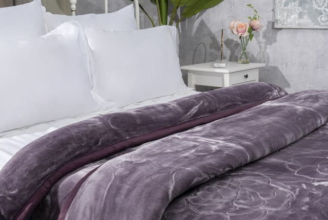 Feature Soft Blanket 2 Ply - 1 PC King L.Purple
