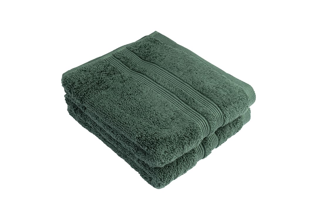 The Ultimate Cotton Towel 2 PCS - Green ( 71 X 41 )