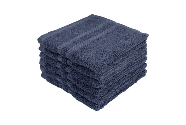 منشفة القطن المثالية 6 قطع - أزرق ( 33 × 33 )