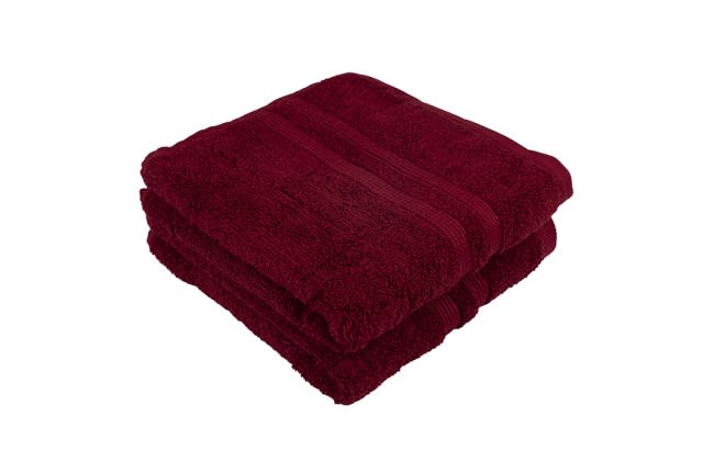 منشفة القطن المثالية 2 قطعة - أحمر ( 71 × 41 )