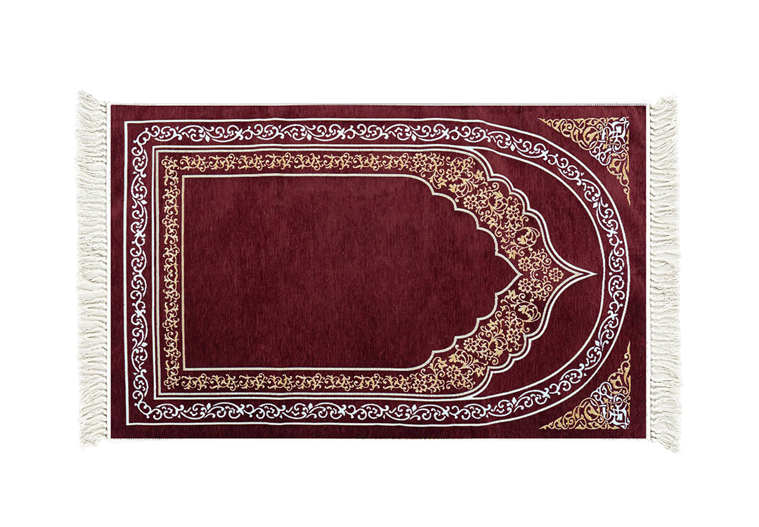 Armada Prayer Carpet - ( 115 X 70 ) cm - Red