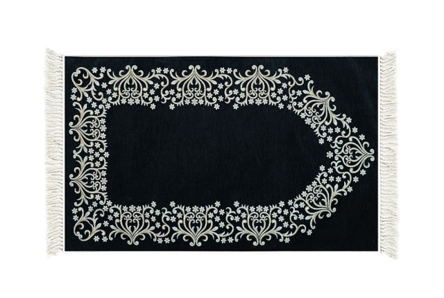 Armada Prayer Carpet - ( 115 X 70 ) cm - Black