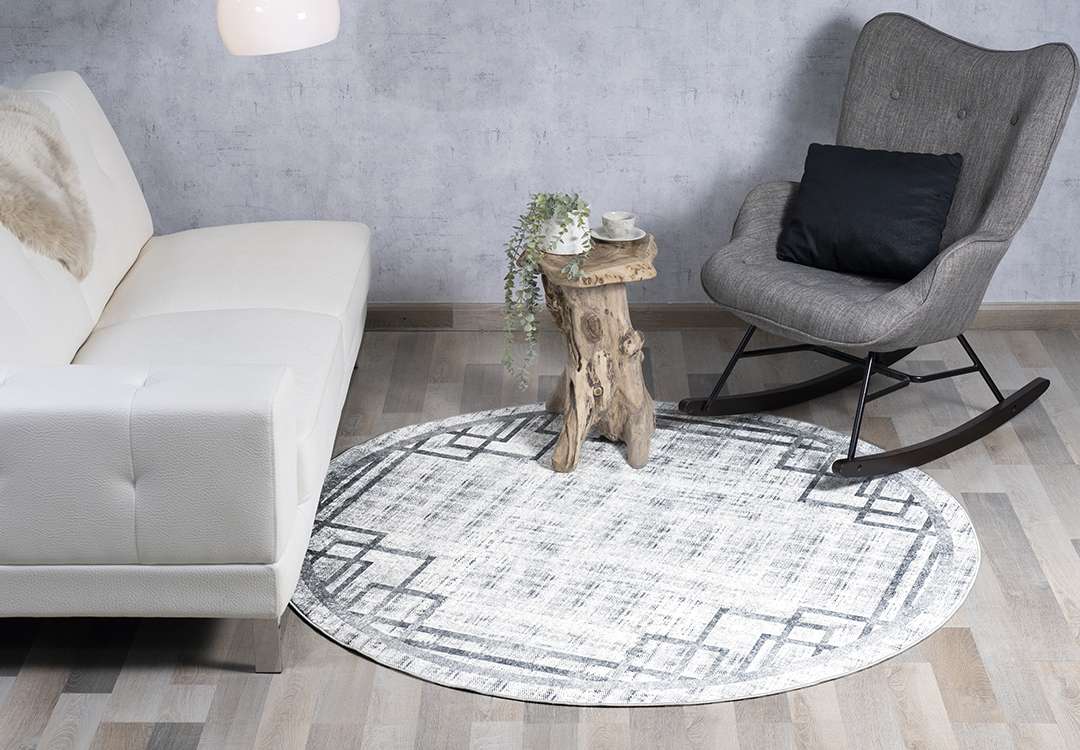 Armada Waterproof Carpet - ( 160 X 160 ) cm Grey ( Without White Edges )