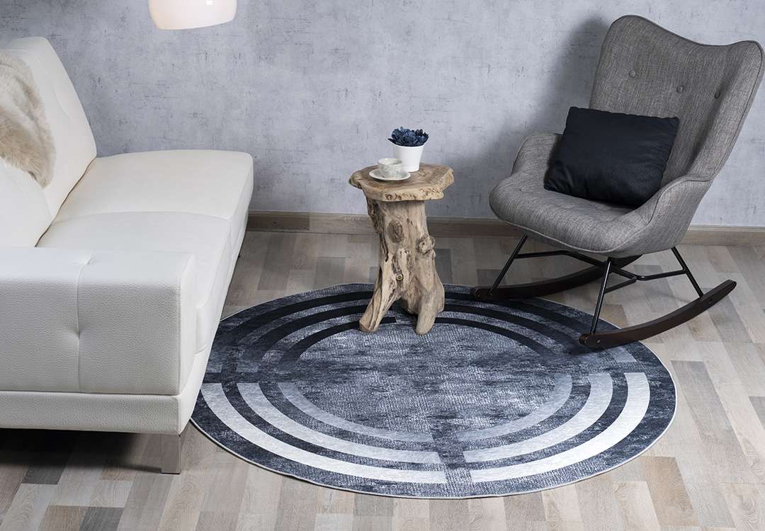 Armada Waterproof Carpet - ( 160 X 160 ) cm D.Grey ( Without White Edges )