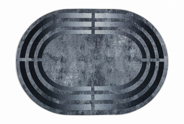 سجاد عازل للماء من أرمادا - بيضاوي ( 160 × 230 ) سم رمادي غامق ( بدون أطراف بيضاء )