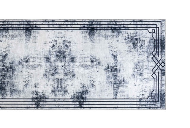 Armada Waterproof Carpet - ( 80 X 300 ) cm - Grey & Black ( Without White Edges )