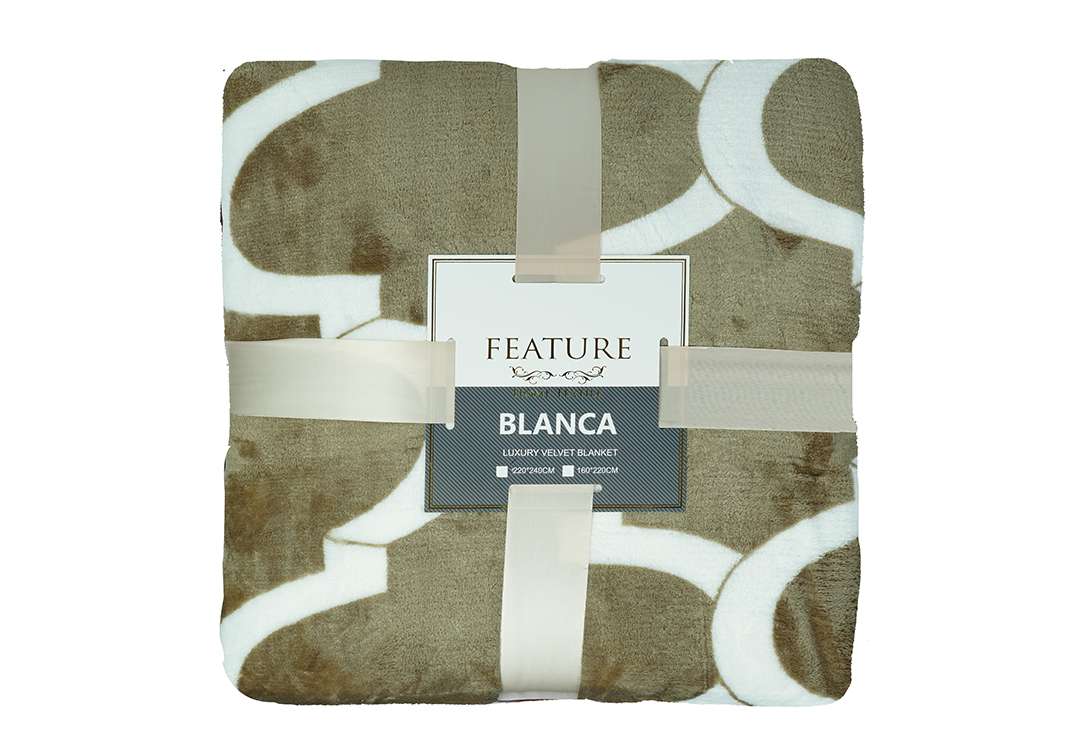 Feature Luxury Velvet Blanket 1 PC - King D.Oily