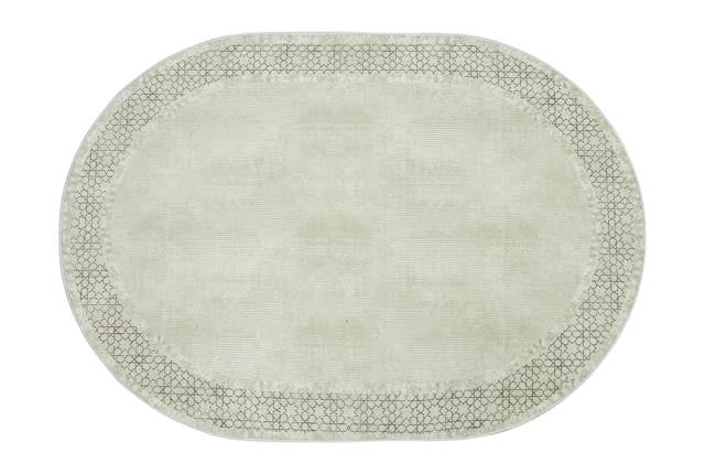 Armada Waterproof Carpet - Oval ( 160 X 230 ) cm Beige ( Without White Edges )