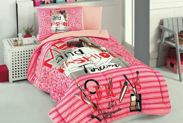 Feature Kids Comforter Set 4 PCS - Pink