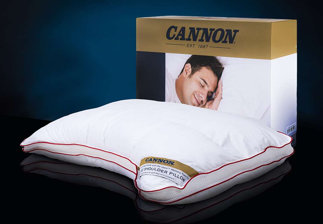 Cannon Shoulder Cotton Pillow - ( Medium Hard )
