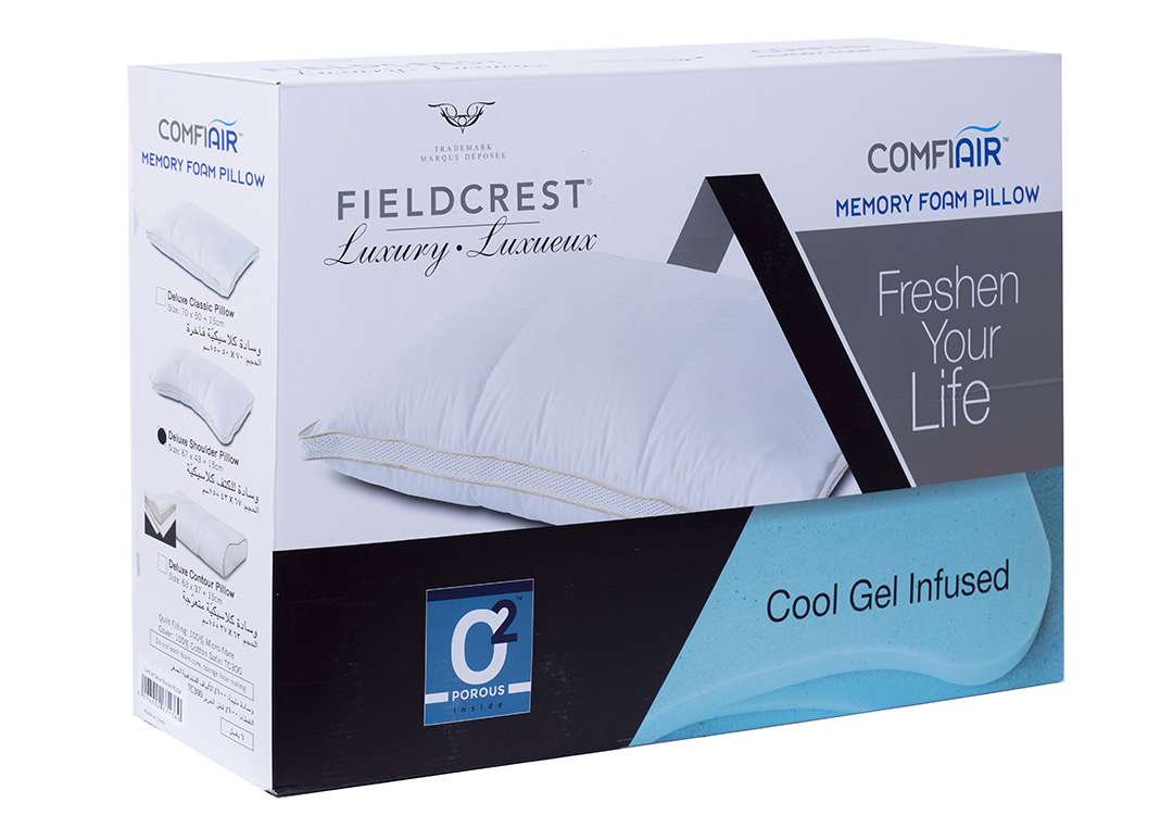 Field Crest Memory Foam Classic Contour Pillow - 300 Th ( Medium Hard )