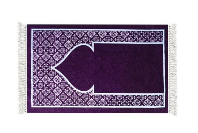 Armada Prayer Carpet With Bag For Decor - ( 115 X 70 ) cm - Purple