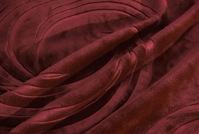 Al Saad Home Luxury Velvet Blanket - King Burgandy