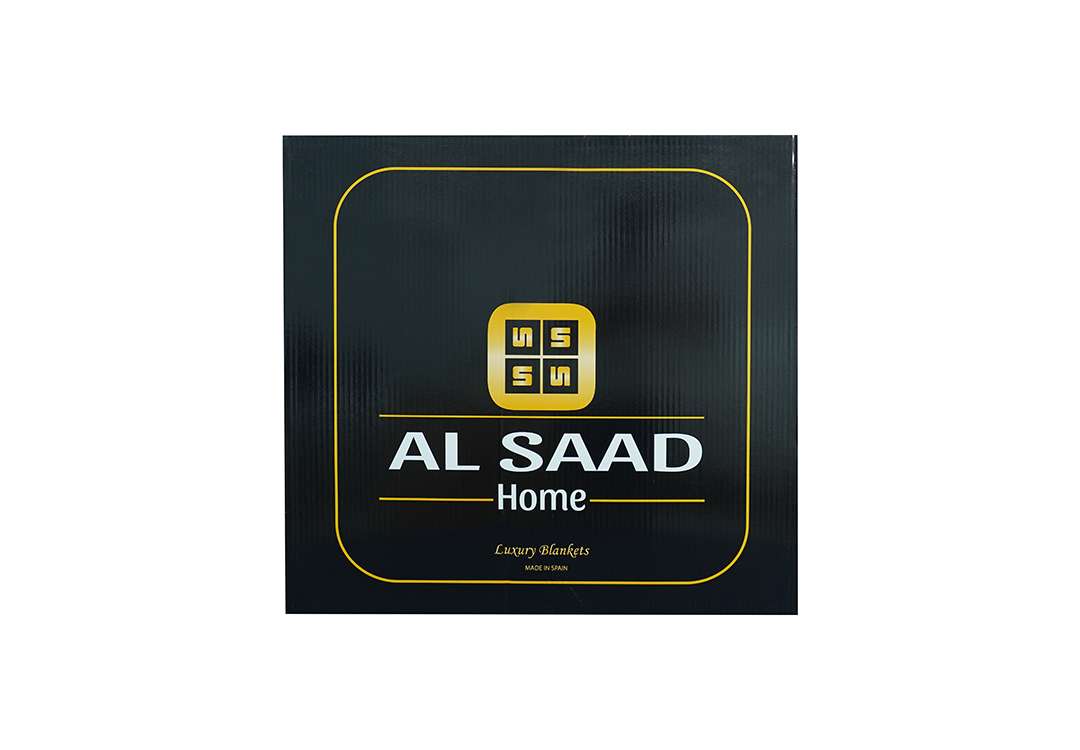 Al Saad Home Luxury Velvet Blanket - King L.Beige