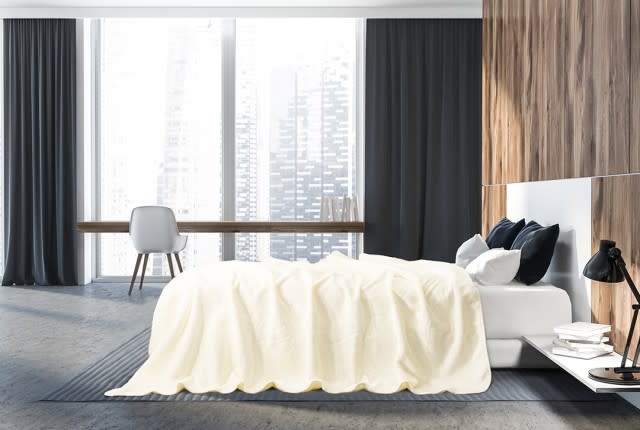 Al Saad Home Luxury Velvet Blanket - Single Cream