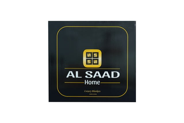 Al Saad Home Luxury Velvet Blanket - Single Cream