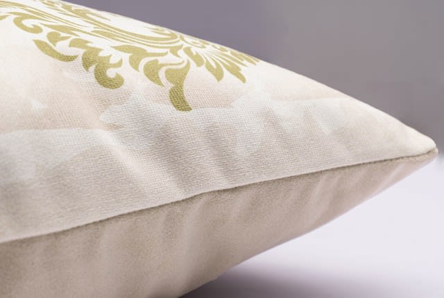 Armada Cushion Case For Decor - ( 45 × 45 ) Cream & Gold