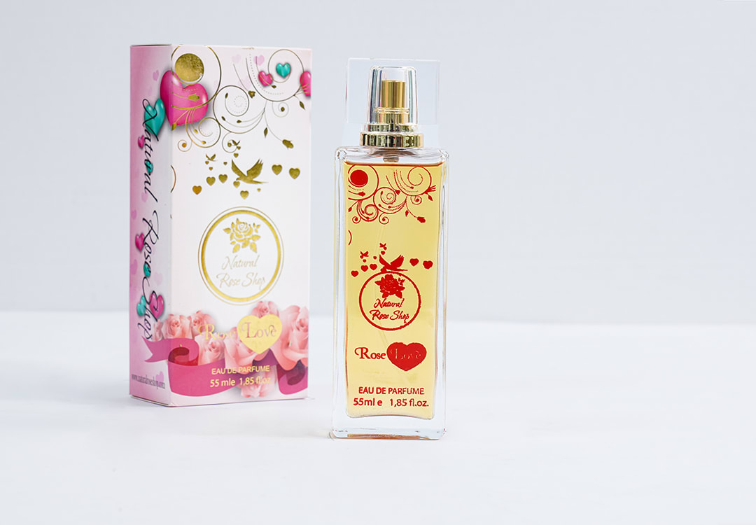 Natural Rose Body & Clothes Perfume - Rose Love ( 55 ) ml