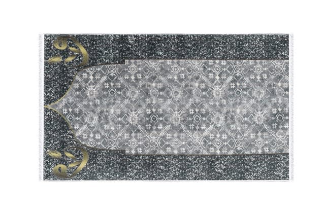 Memory Foam Prayer Carpet For Decor - Grey