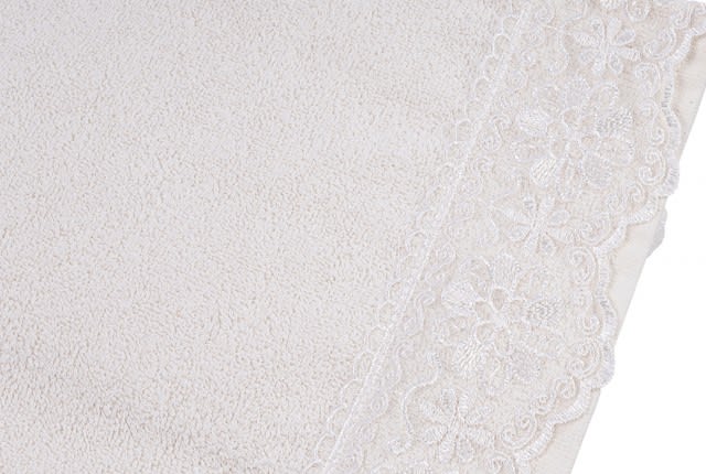 Hobby Cotton Towel 1 PC - Floral L.Cream ( 70 X 140 ) 