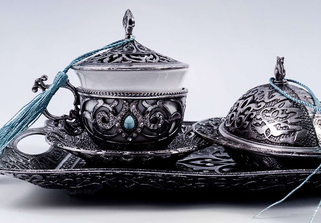 Royal Turkish - Arabic Coffee Serving Set 6 PCS - D.Silver