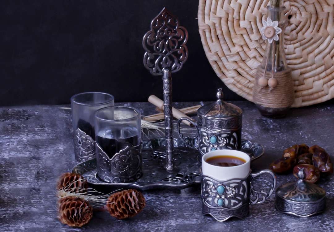 Royal Turkish Coffee Serving Set 5 PCS - D.Silver
