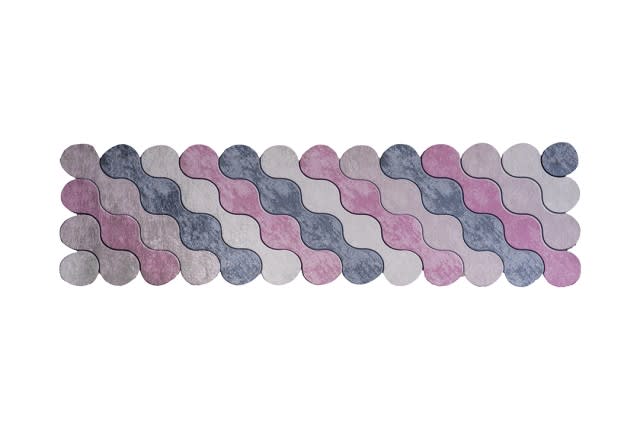 سجاد عازل للماء بحواف مقصوصة بالليزر من أرمادا - ( 300 × 80 ) سم متعدد اللون
