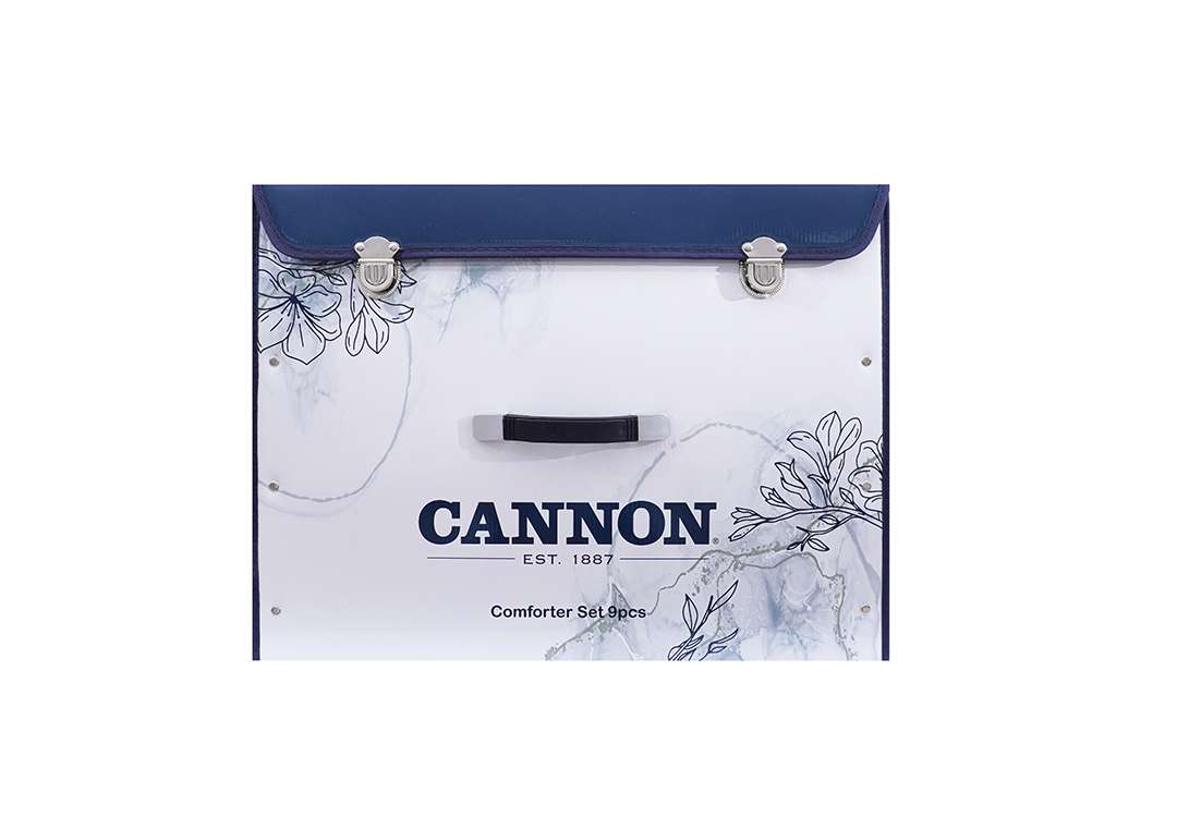Cannon Wedding Comforter Set 9 PCS - King Off White