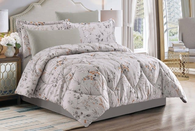 CODY Comforter Set 4 PCS - Single Grey