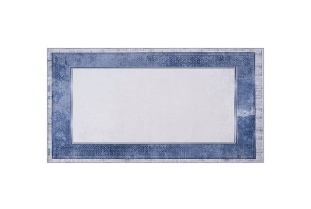 Armada Waterproof Passage Carpet - ( 150 X 80 ) cm Blue & White