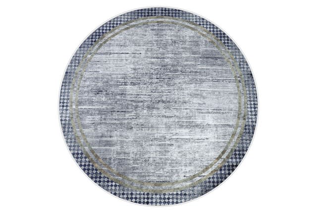 سجاد عازل للماء من أرمادا - ( 160 × 160 ) سم رمادي و أسود ( بدون أطراف بيضاء )