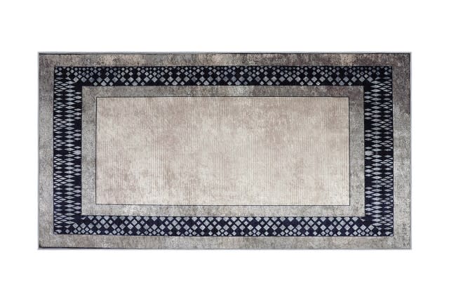 Armada Waterproof Carpet - (150×80) cm Grey & Beige & Black (Without White Edges)