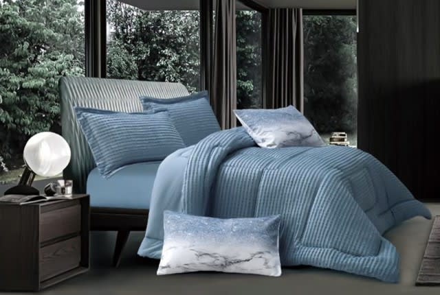 San Diego Comforter Set 6 PCS - King D.Turquoise