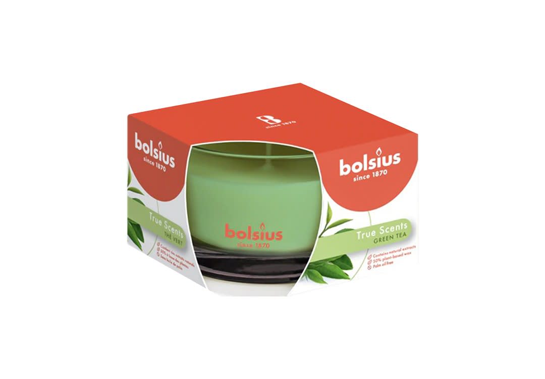 Green Tea Scented Candle - Bolsius Green