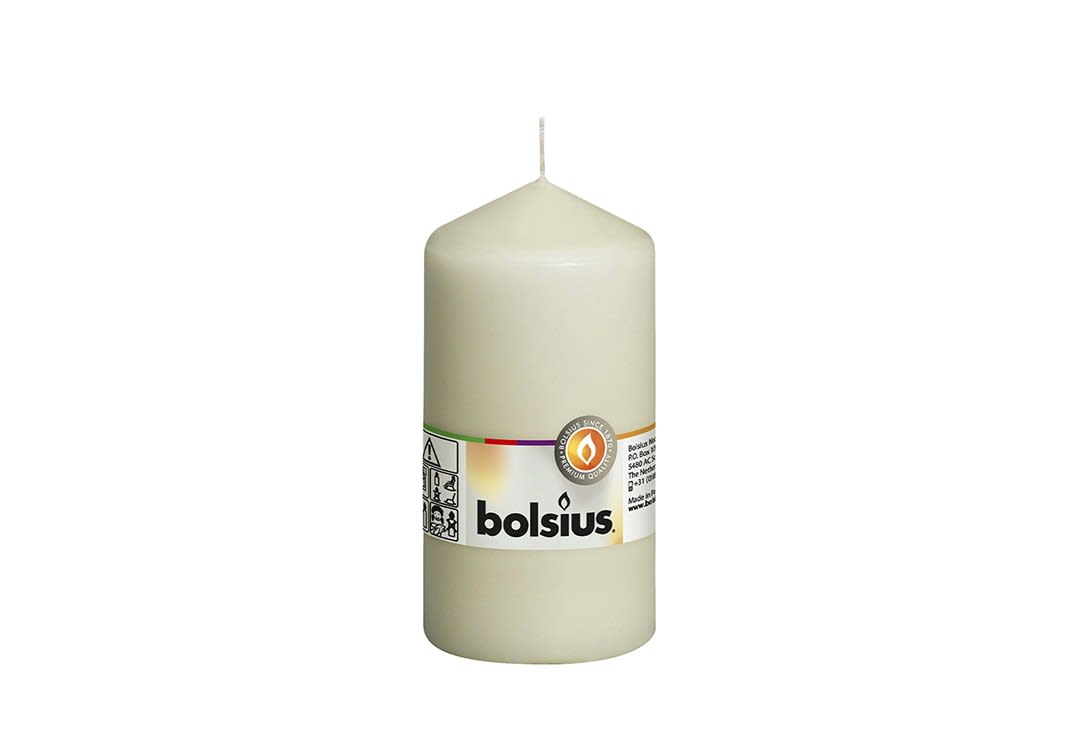 Pillar Candle 1 PC - Bolsius Cream