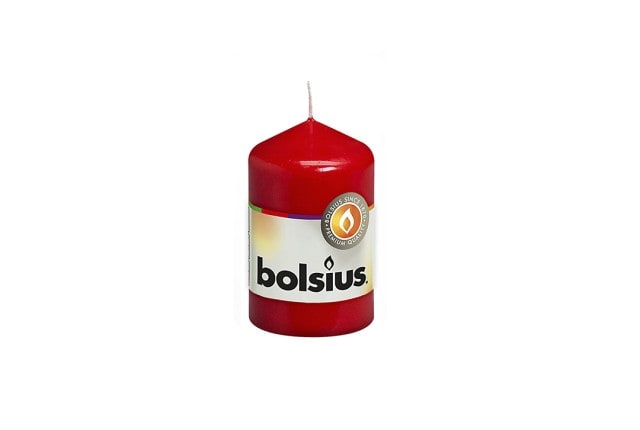 Pillar Candle 1 PC - Bolsius Red