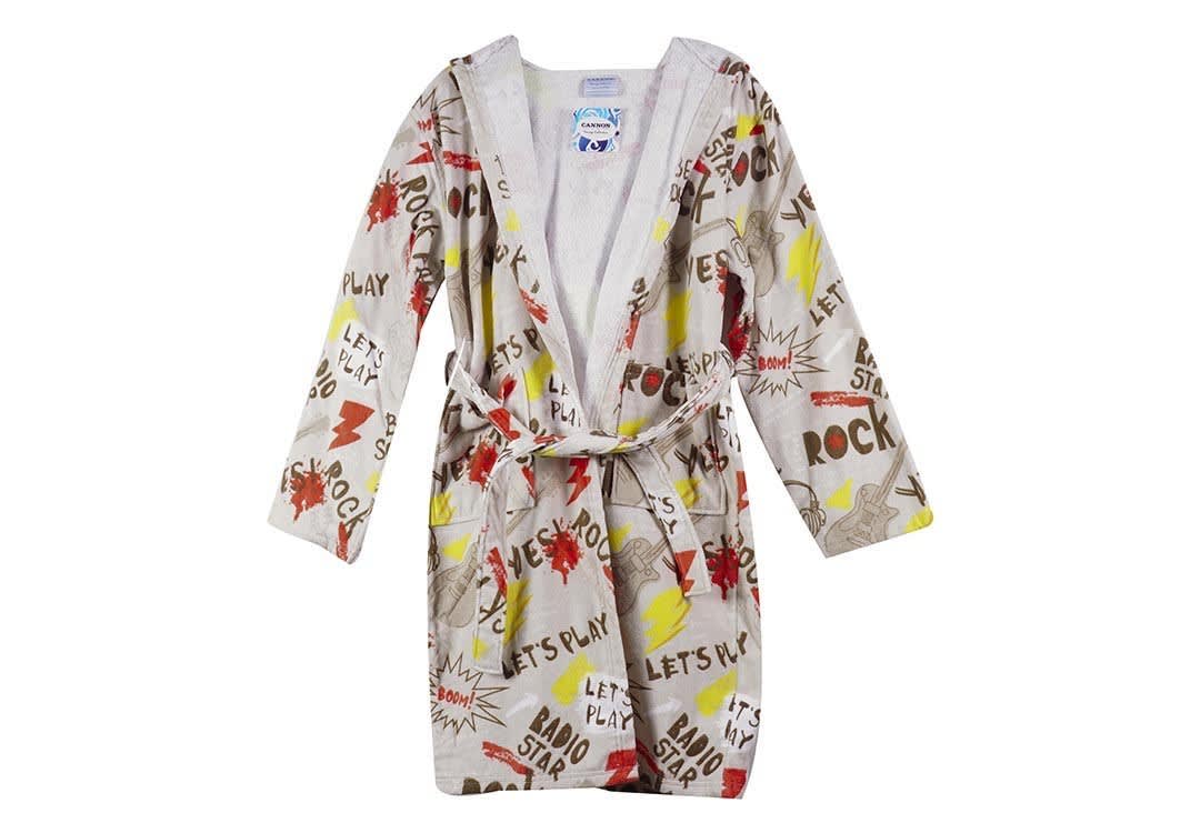 Cannon Cotton Kids Bathrobe -  The Musician - ( 10 - 12 ) Years Old