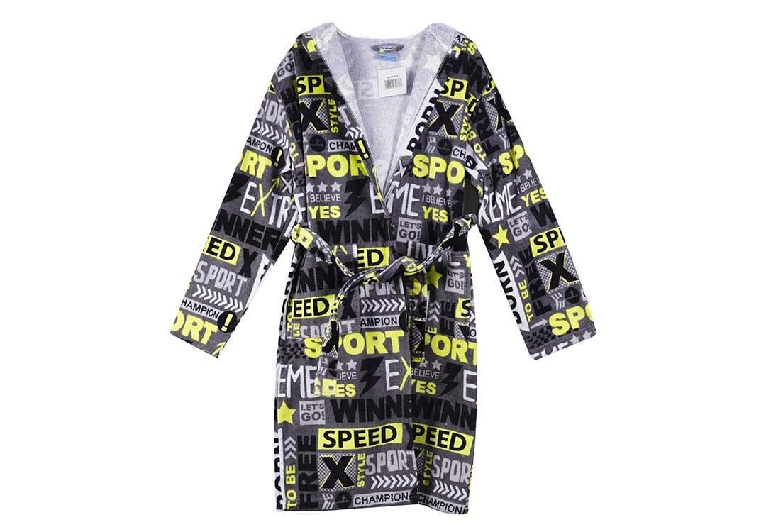 Cannon Cotton Kids Bathrobe - Racing Driver - ( 10 - 12 ) Years Old