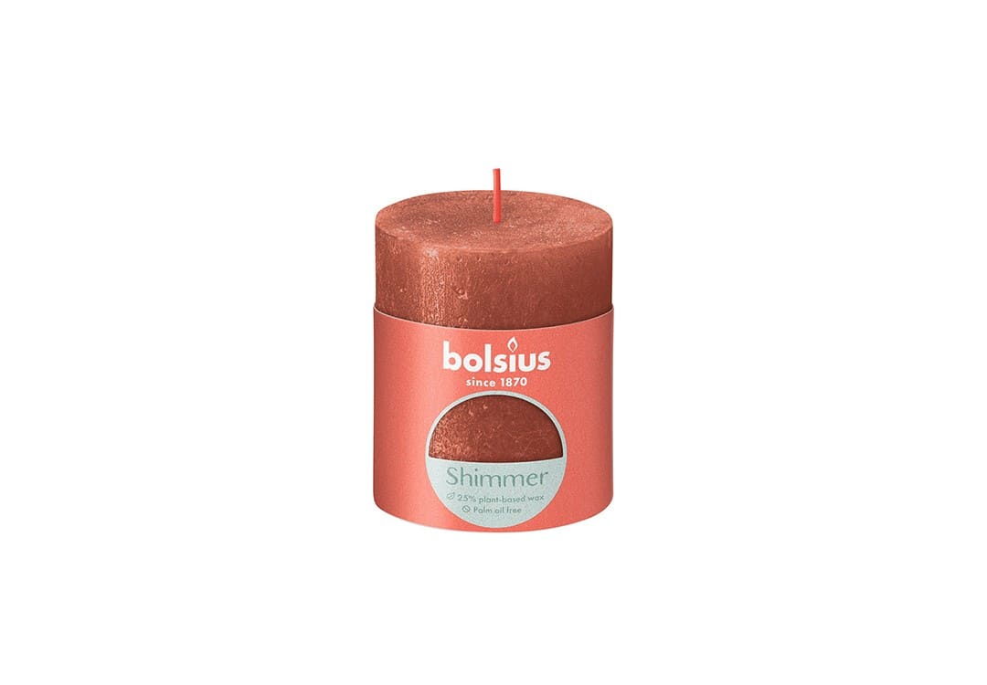 Bolsius Shimmer Candle 1 PC - Copper