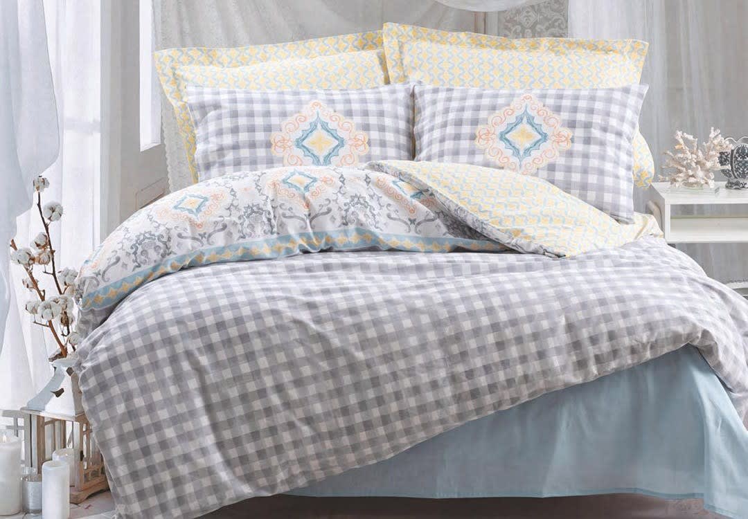 Monje Turkish Cotton Comforter Set 4 PCS - Single Multi-Colors