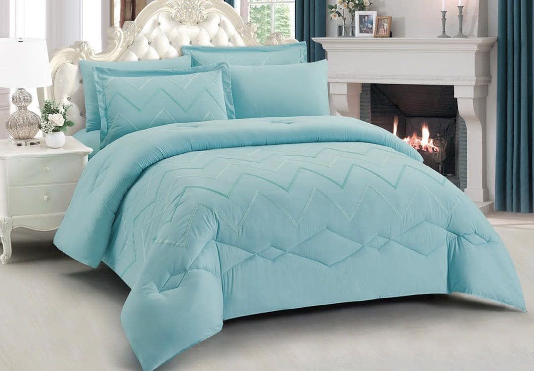 Annabelle Comforter Set 6 PCS - King turquoise