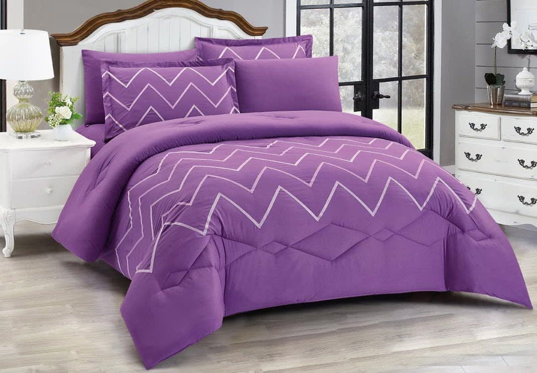 Annabelle Comforter Set 6 PCS - King Purple