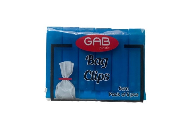 Plastic Clips Set For Closing Bags 6 PCS - Blue