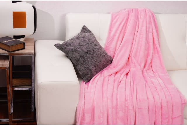 Valentini Flannel Blanket - Single L.Pink