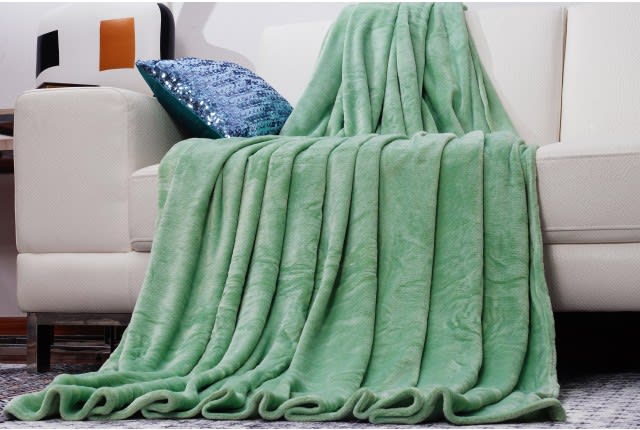 بطانية مخمل من فالنتيني - كوين أخضر