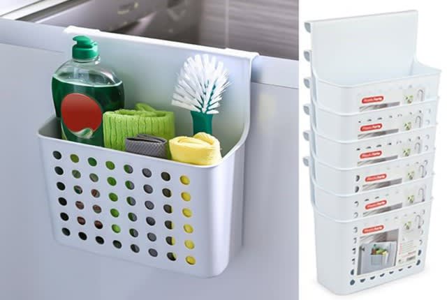 Plastic Detergent hanging basket - White