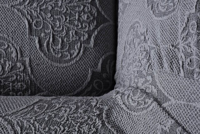 Liliana Stretch Sofa Cover 1 Seater - Grey