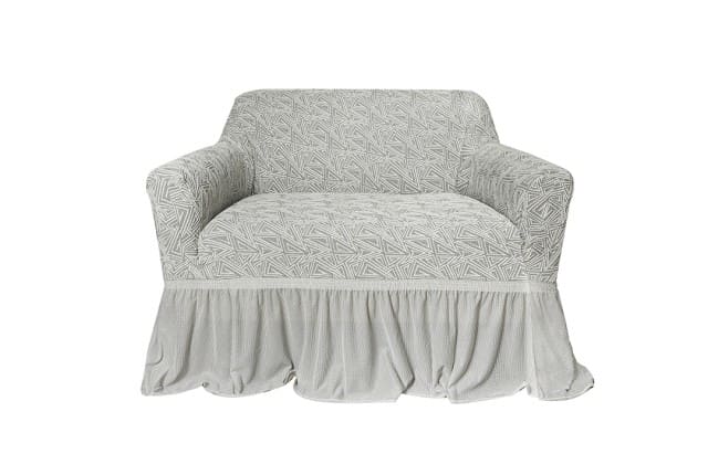 Liliana Stretch Sofa Cover 1 Seater - L.Grey